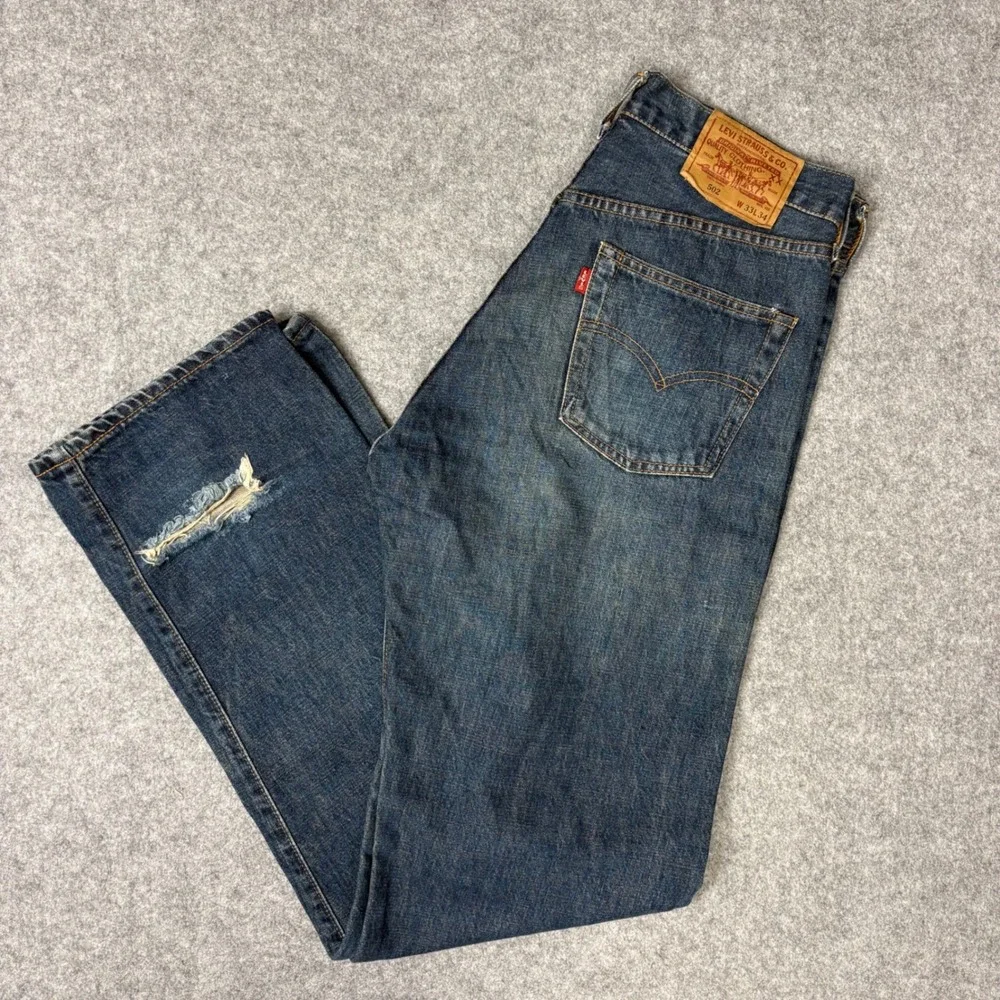 Vintage selvaged Levis 502 Jeans, big E 00502-0222